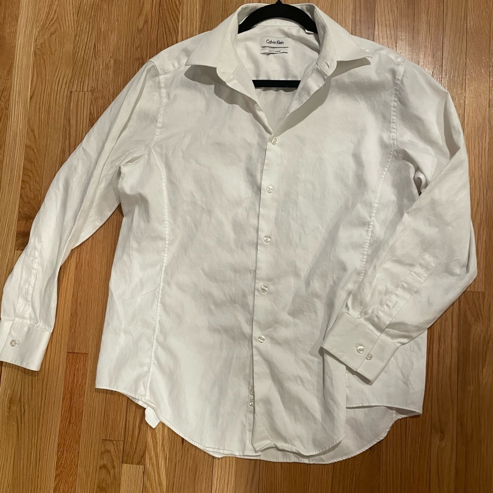 Calvin Klein Men's Crisp White Dress Shirt